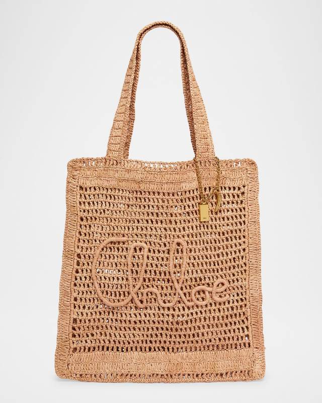 Summer Banana Tote Bag in Crochet Fabric